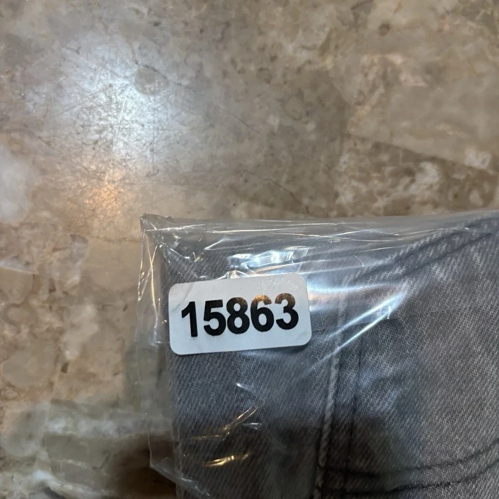 Levi's Jeans Mens 30x32 (Fits 32x31) Grey 501 Workwear Western Cotton Denim